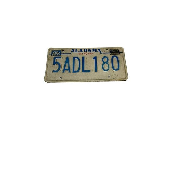 Vintage Alabama License Plate 1997 Alabama Plate Heart of Dixie Plate - Picture 1 of 4